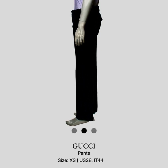 Gucci men black dress pants size 28 - Picture 2 of 16